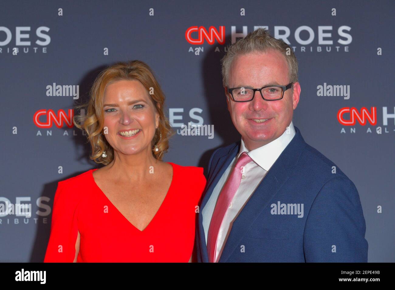 Christine Romans and Ed Tobin attend the 13th Annual CNN Heroes at the