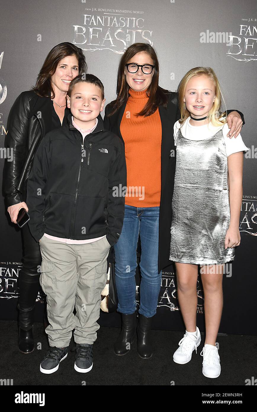 Maura Tierney and nephew and niece attend the "Fantastic Beasts and Where to Find Them" World