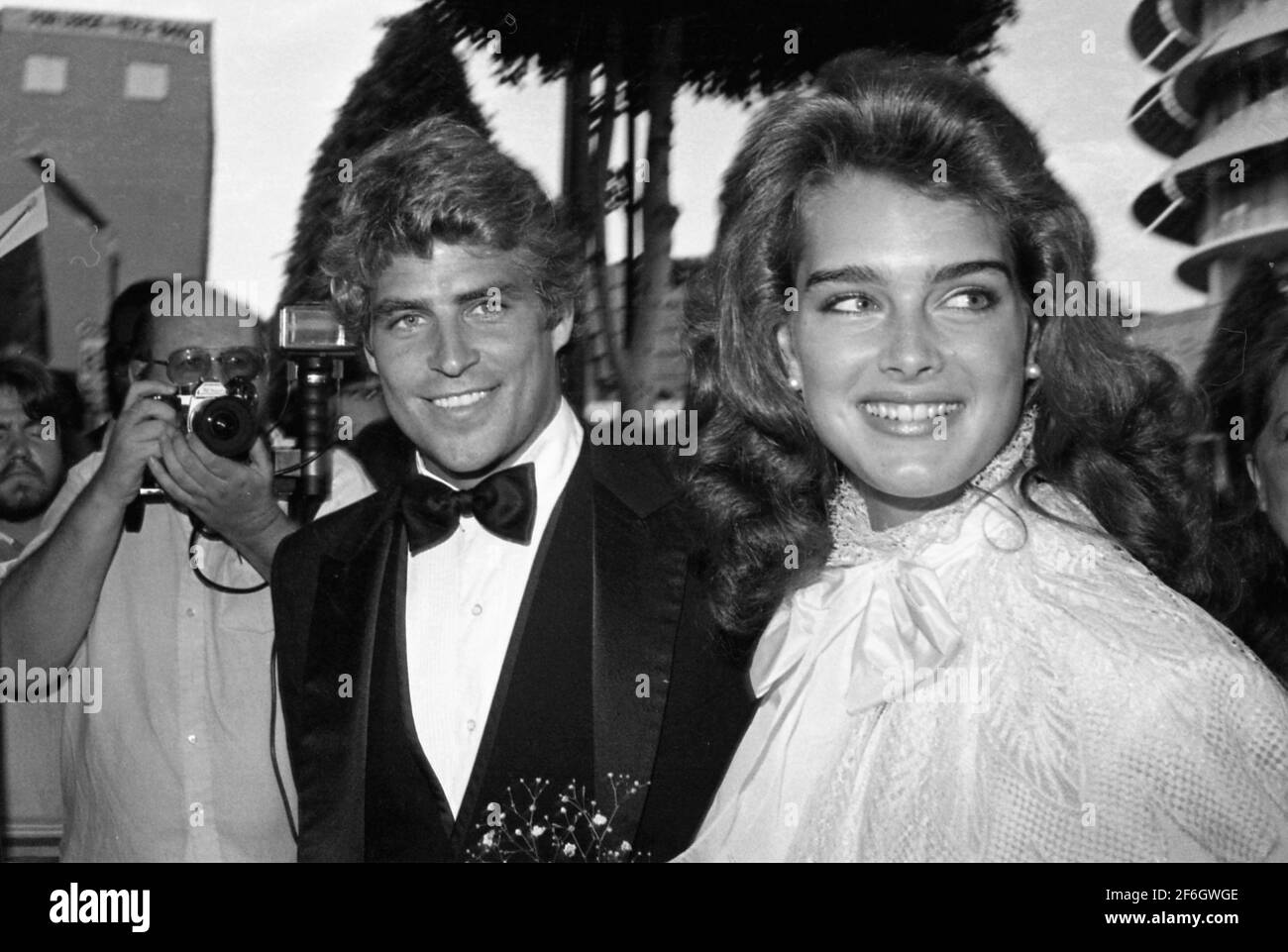 Ted McGinley and Brooke Shields December 20, 1979. Credit Ralph