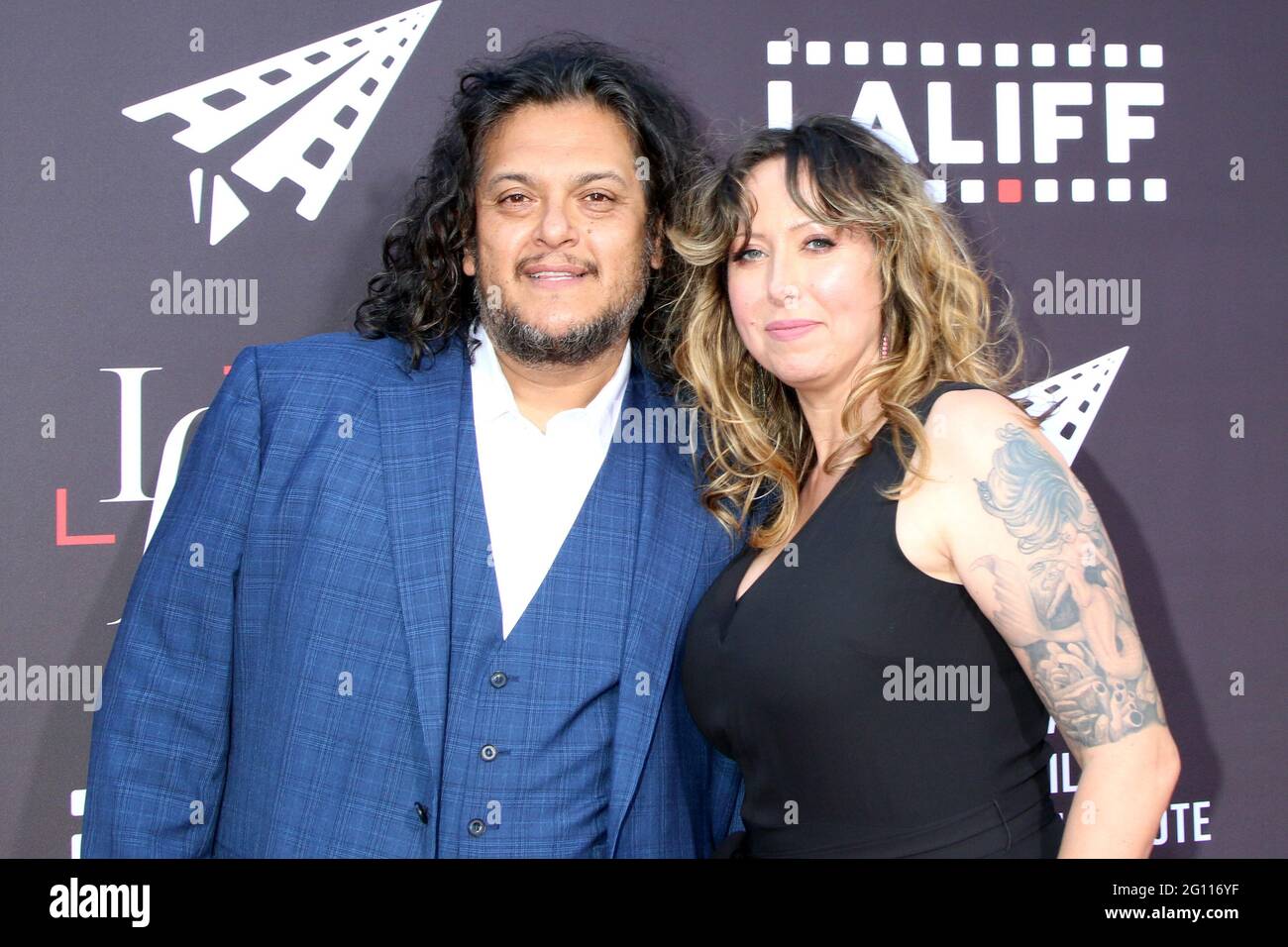 LOS ANGELES JUN 2 Felipe Esparaza, Lesa O'Daniel at the 7th and Union Premiere Los Angeles