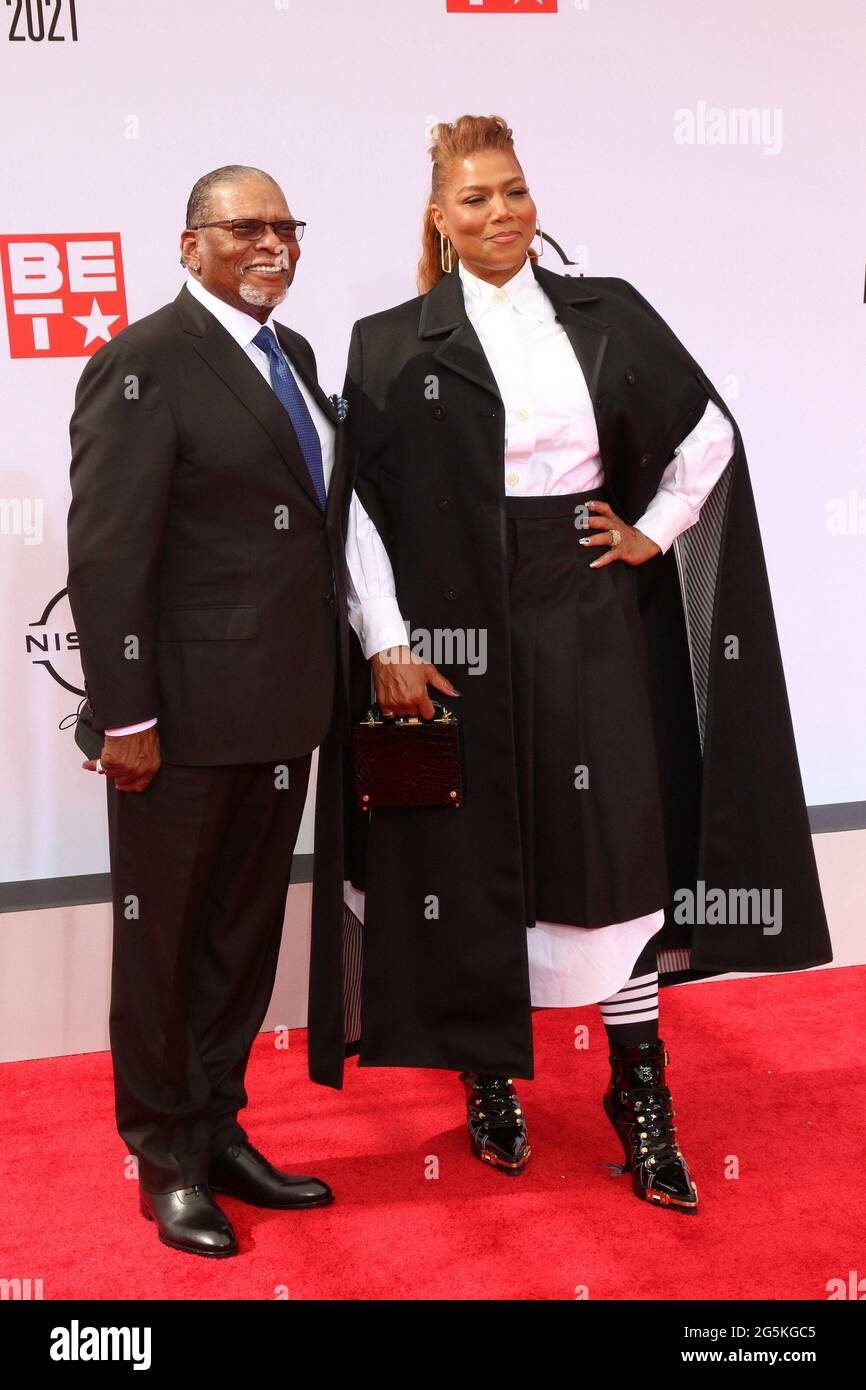 Los Angeles, CA. 27th June, 2021. Lancelot Owens Sr, Queen Latifah at