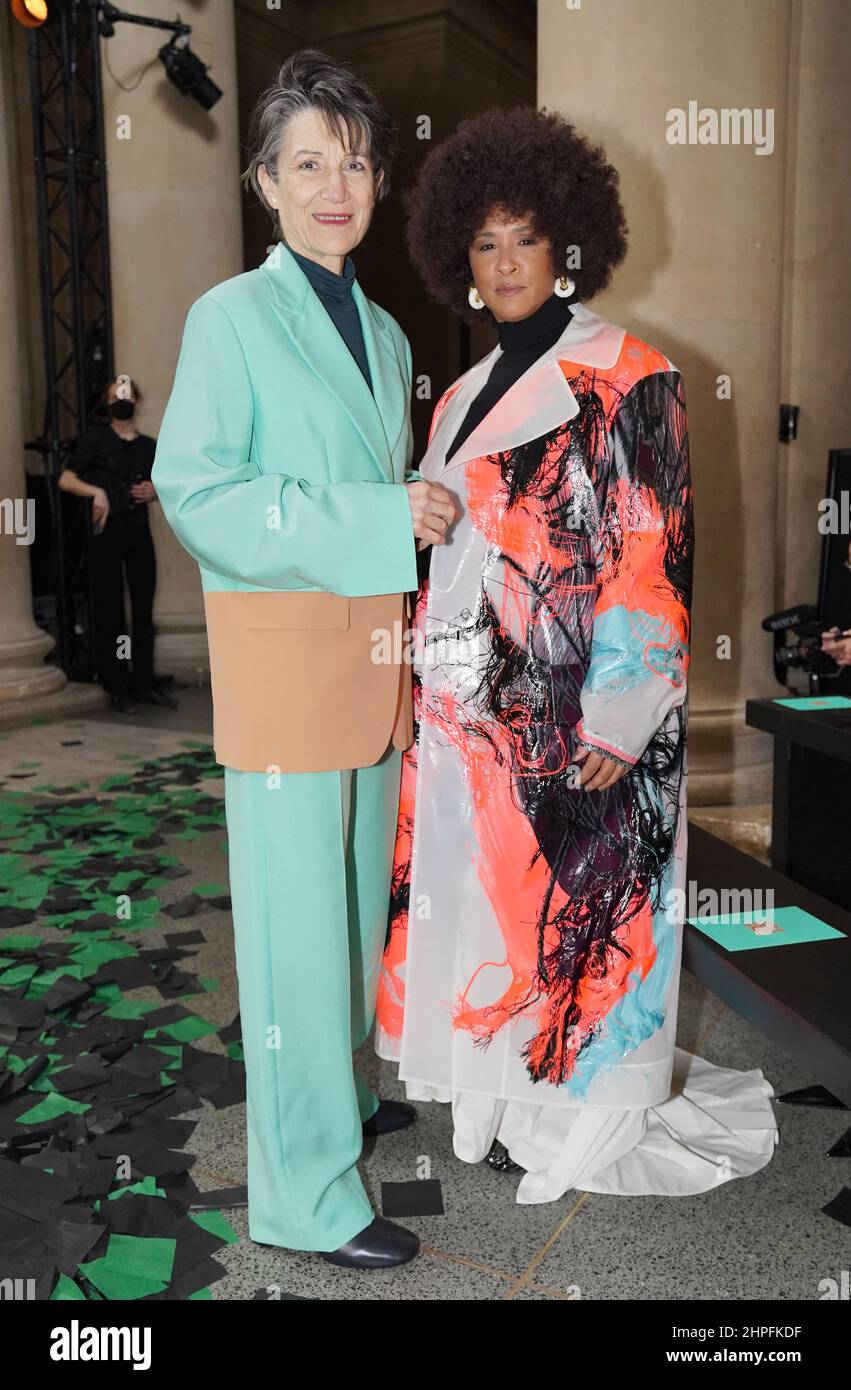 Golda Rosheuvel (right) and Harriet Walter (left) arrive for the