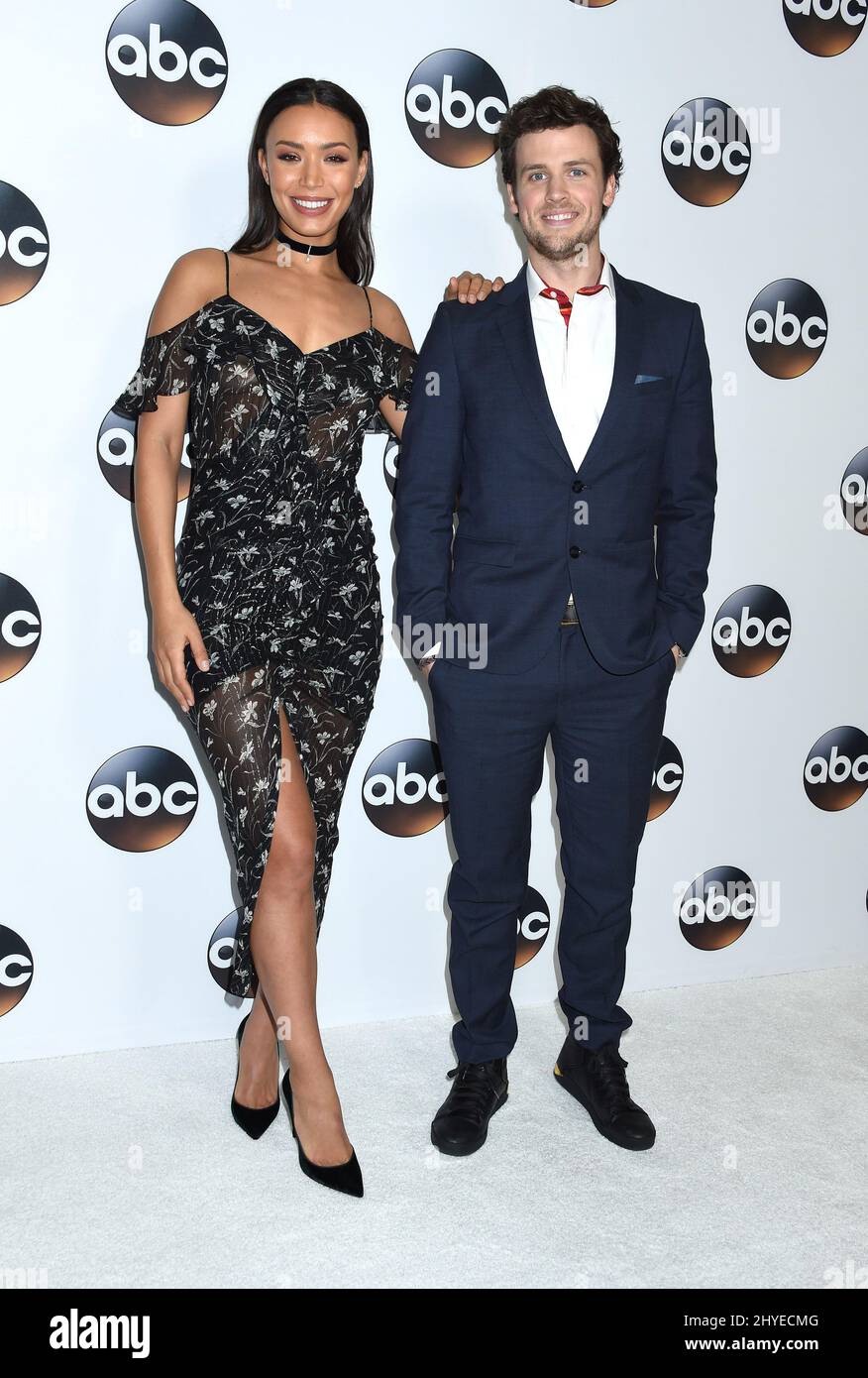 Ilfenesh Hadera and Jack CutmoreScott at the ABC Winter TCA Press Tour