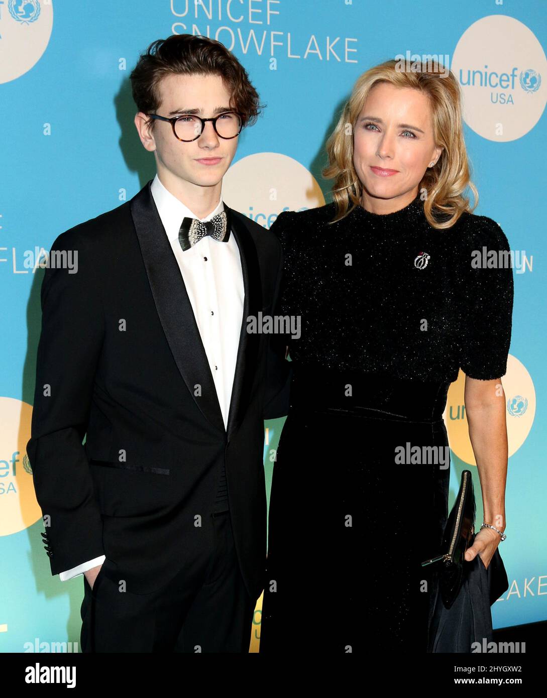 Tea Leoni & son Kyd Miller Duchovny arrives at the 14th Annual UNICEF