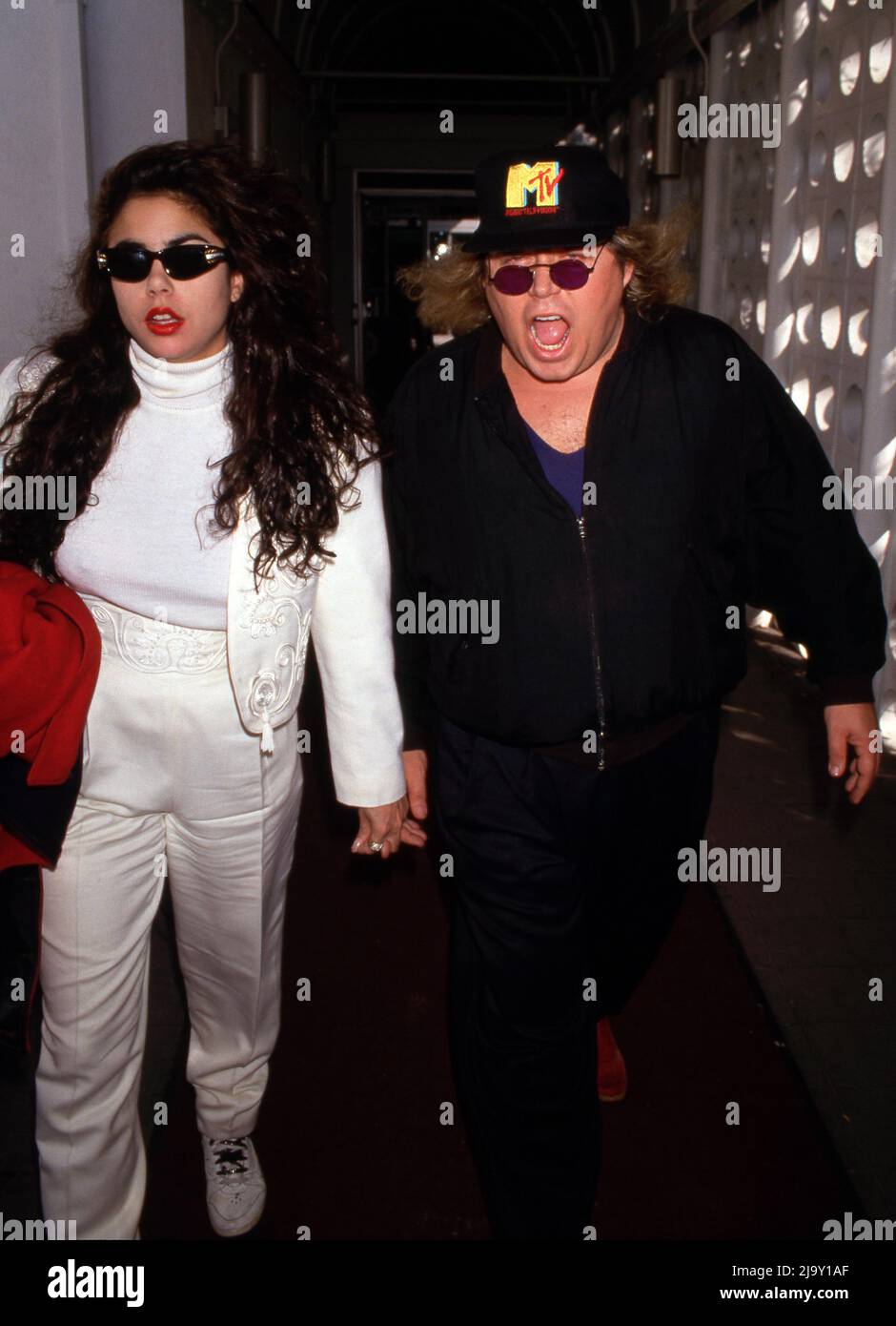 Sam Kinison and Malika Souiri 1992 Credit Ralph Dominguez/MediaPunch