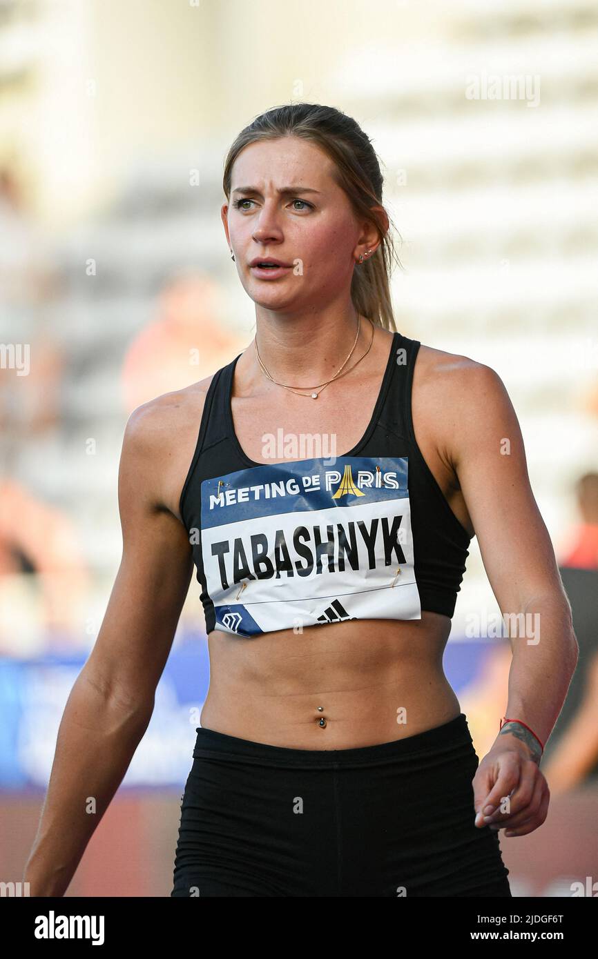 Kateryna Tabashnyk of Ukraine (women's high jump) during the Wanda