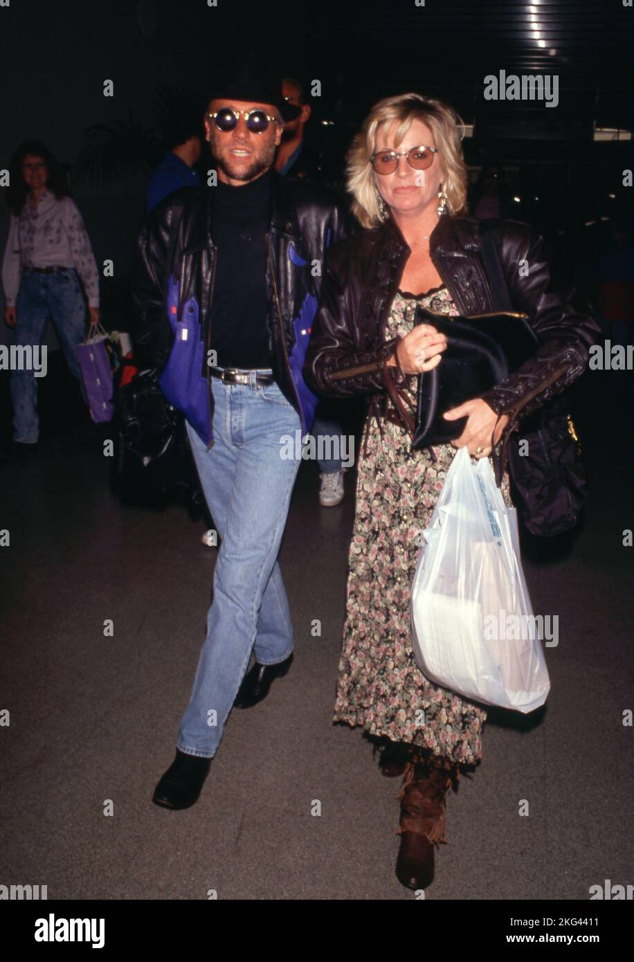 Maurice Gibb and wife Yvonne Gibb Circa 1990's . Credit Ralph