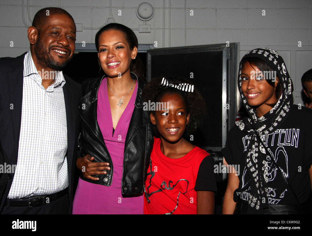 Forest Whitaker, Keisha Whitaker, True Whitaker and Autumn Whitaker The