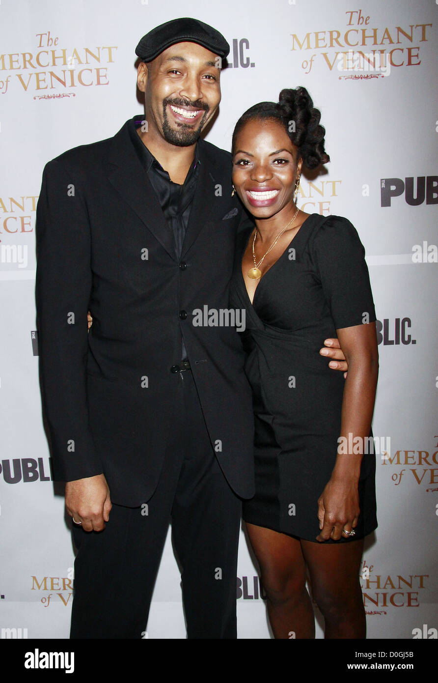 Jesse L. Martin and Marsha Stephanie Blake Opening night after party