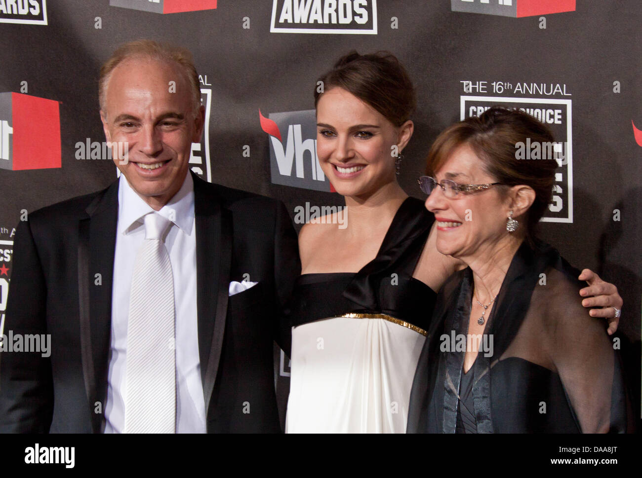 Actress natalie portman parents avner hires stock photography and