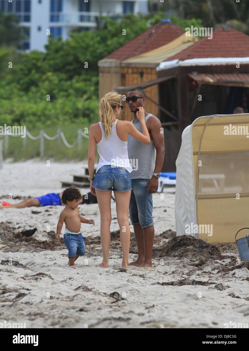 Doutzen Kroes, husband Sunnery James and 17 month old son Phyllon Joy