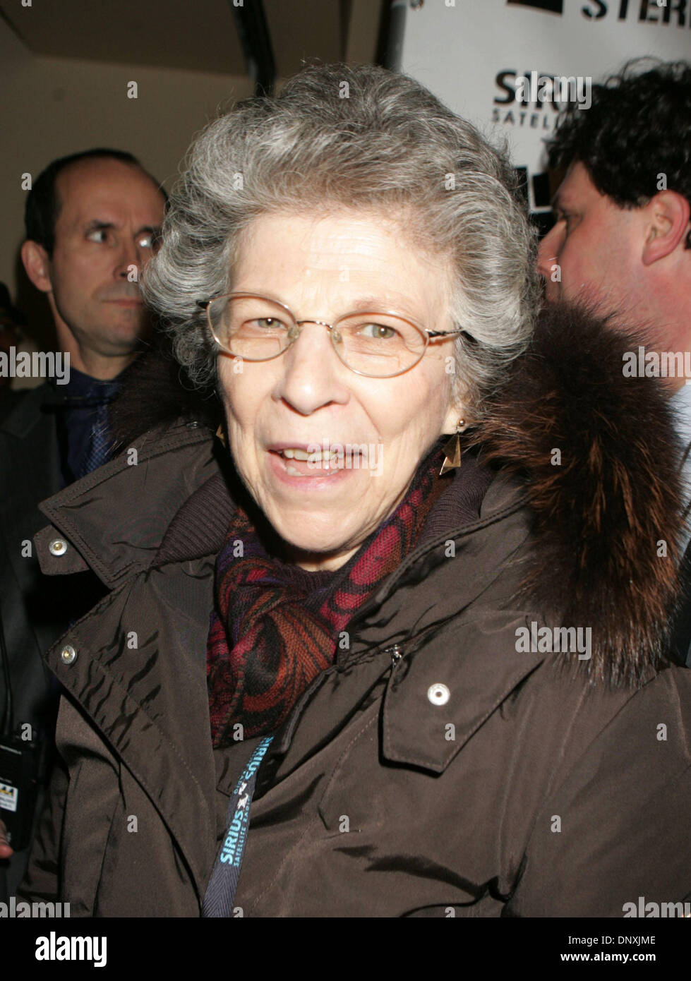 Dec 16, 2005; New York, NY, USA; Howard Stern's mother RAE STERN at the