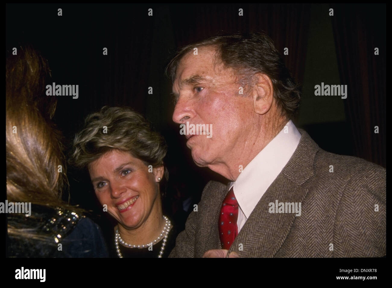 Hollywood, CA, USA; BURT LANCASTER and wife SUSAN SCHERER are shown