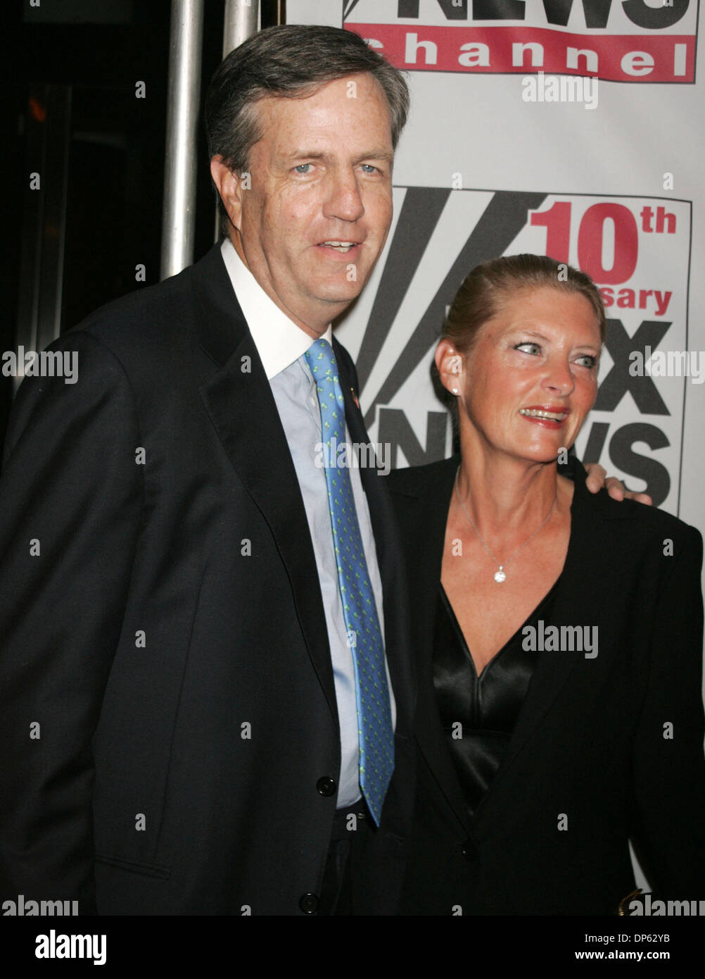 Oct 04, 2006; New York, NY, USA; News personality BRIT HUME and wife
