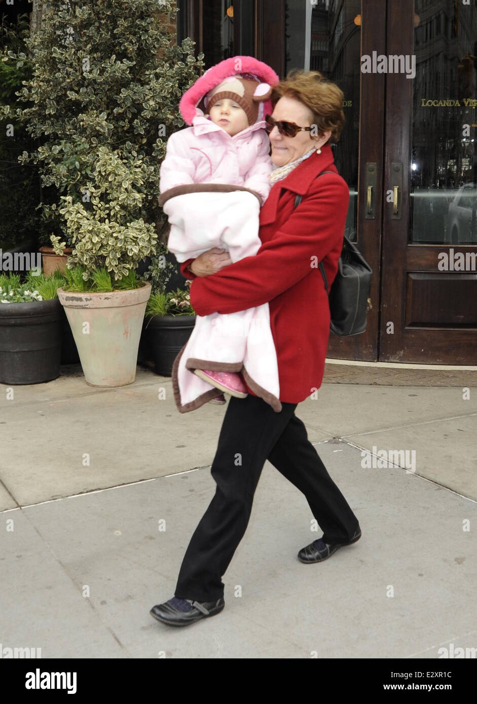 Jason Hoppy seen out and about in SoHo with his parents Robert and