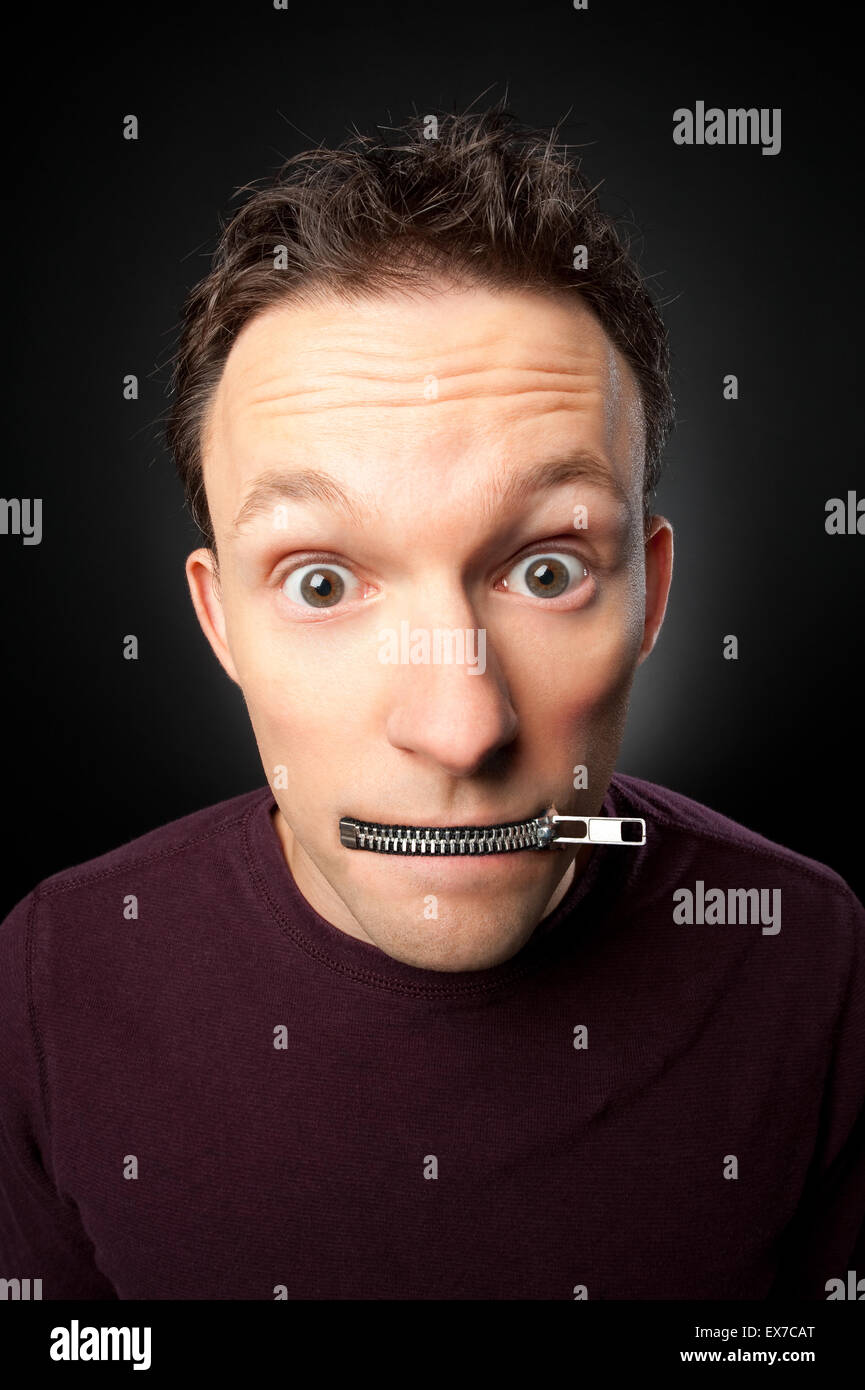 "My lips are sealed Stock Photo Alamy