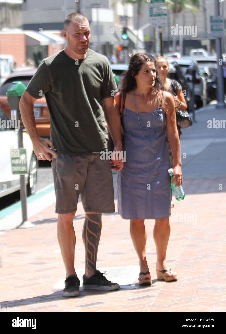 Rage Against the Machine bassist, Tim Commerford with his wife in