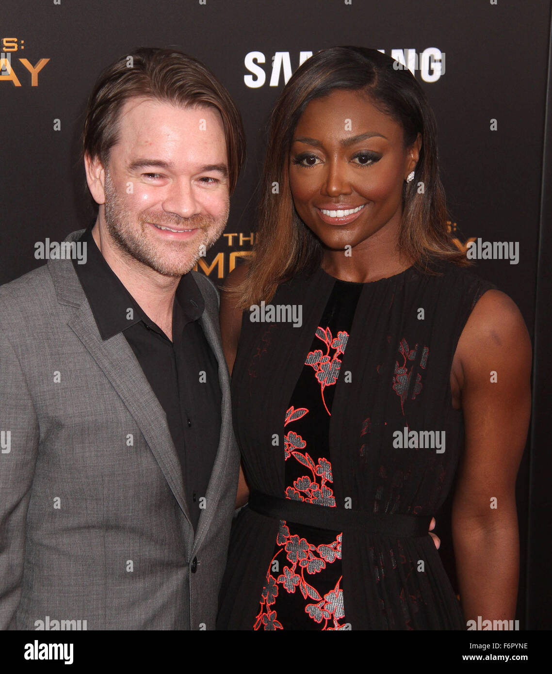 New York, USA. 18th Nov, 2015. Actress PATINA MILLER and her husband