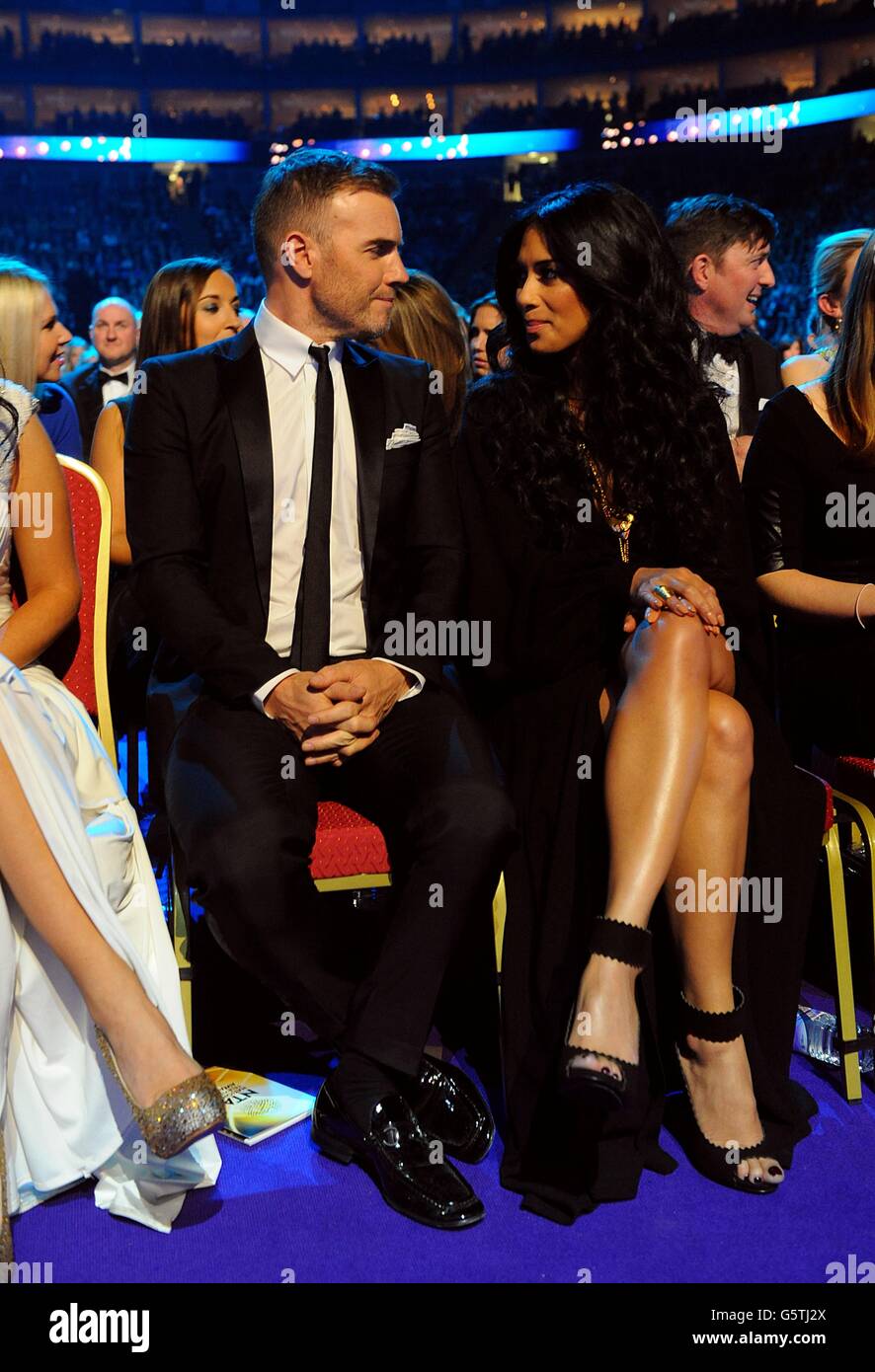 Gary Barlow and Nicole Scherzinger during the 2013 National Television