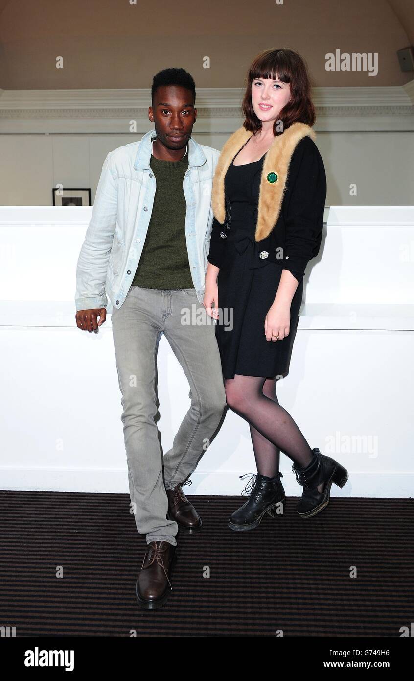 Nathan Stewart Jarrett and Alexandra Roach attending a screening of the