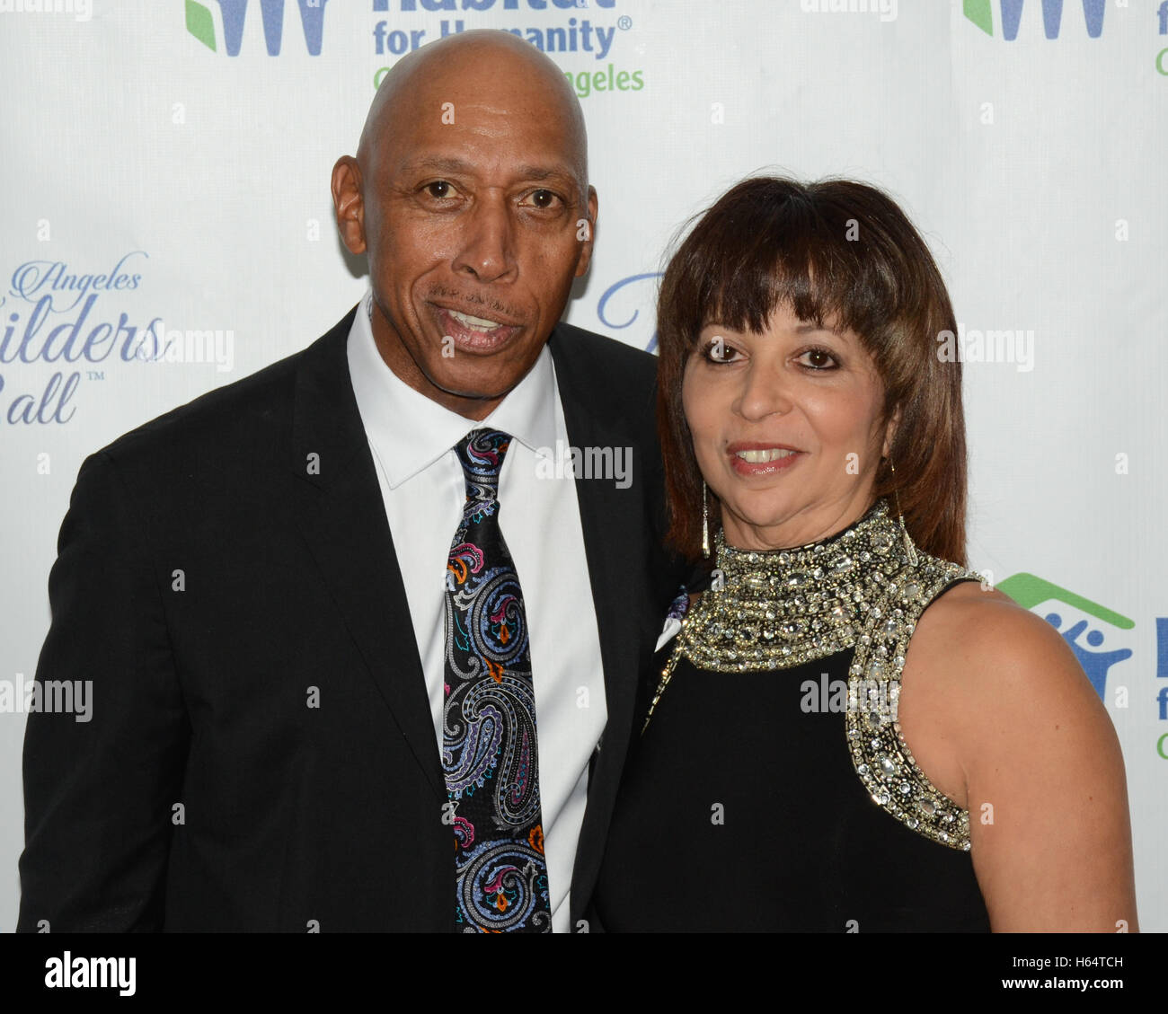 Jeffrey Osborne and Sheri Osborne attends the 2015 Habitat for Humanity