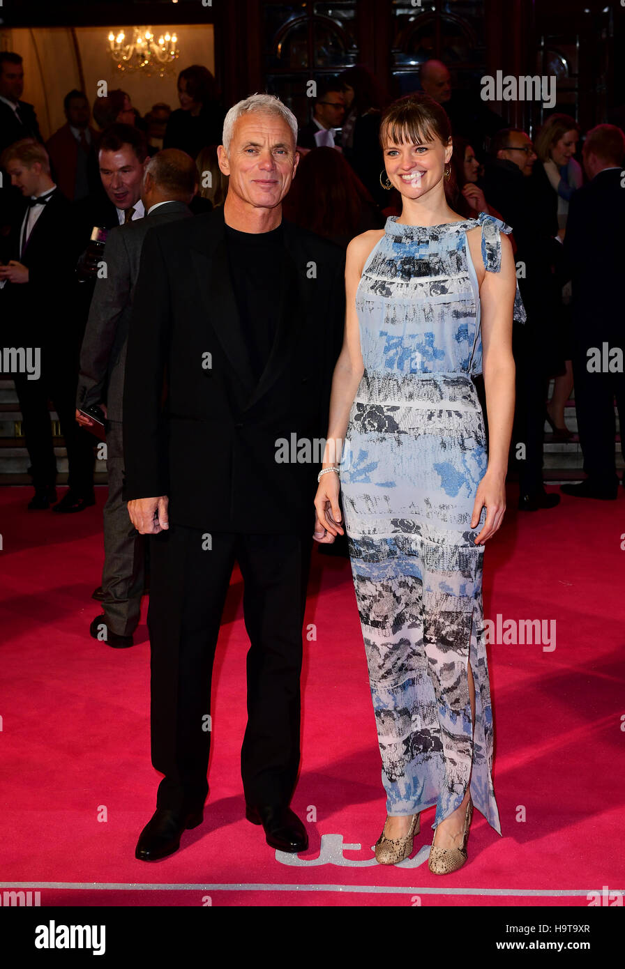 Jeremy Wade and guest attending the ITV Gala at the London Palladium. PRESS ASSOCIATION Photo