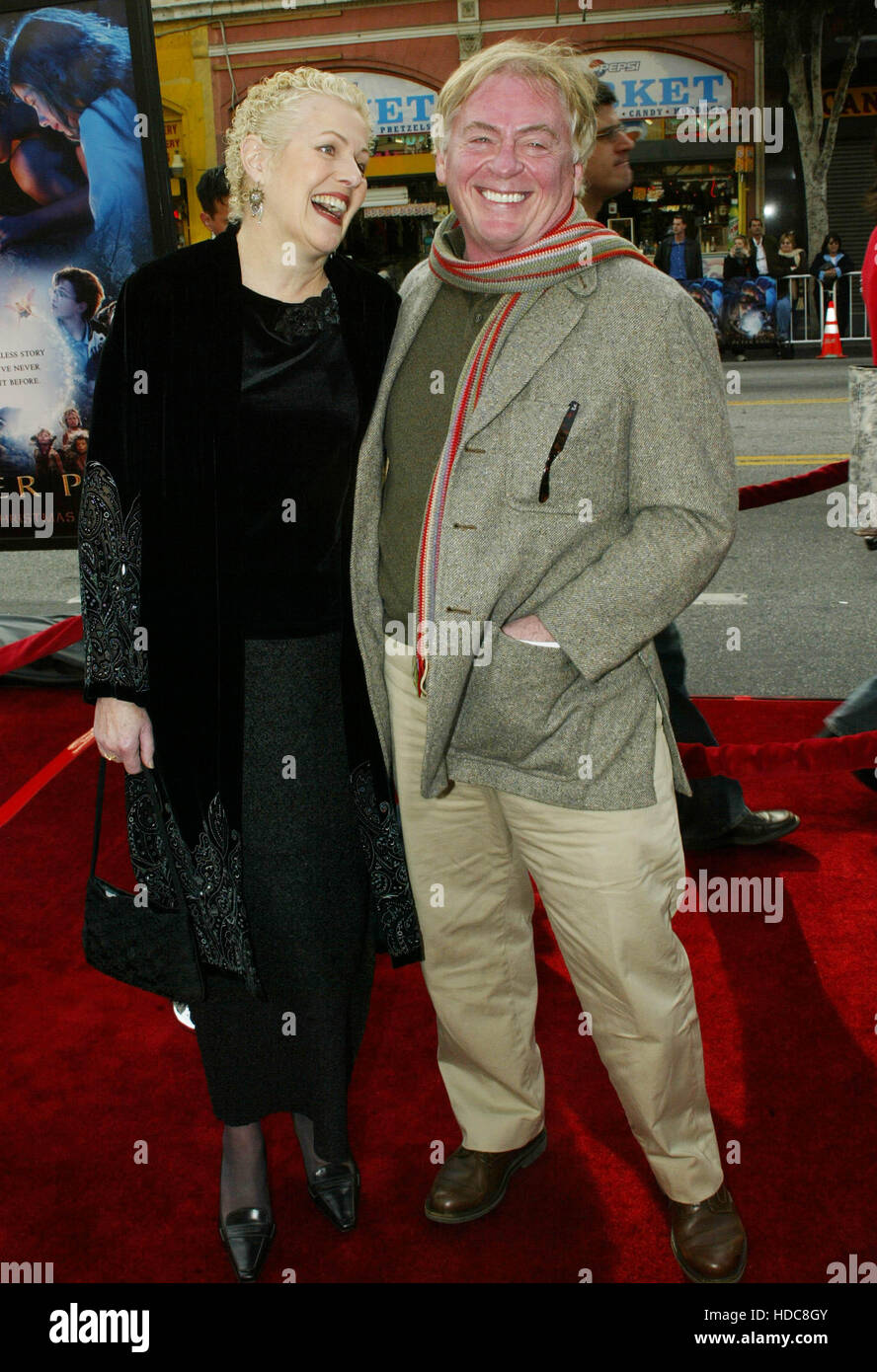 Lynn Redgrave and Daniel Davis at the premiere of Peter Pan at Grauman