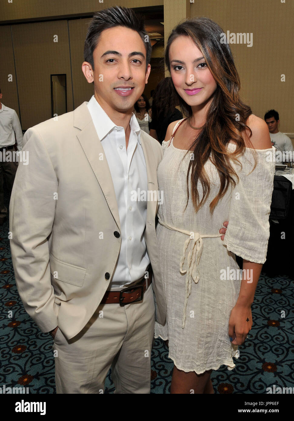 TV host Tony Cabrera of ABC7's On The Red Carpet with his Fiance at the