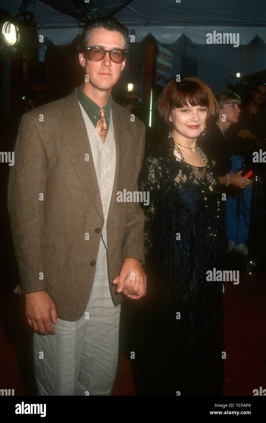 Hollywood, California, USA 7th June 1994 Actor Alan Ruck and wife