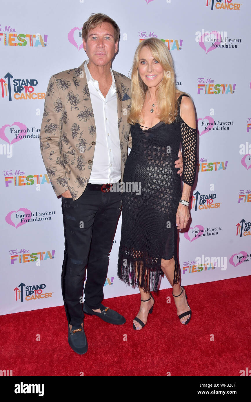 Lawrence Piro and Alana Stewart attending the Farrah Fawcett Foundation