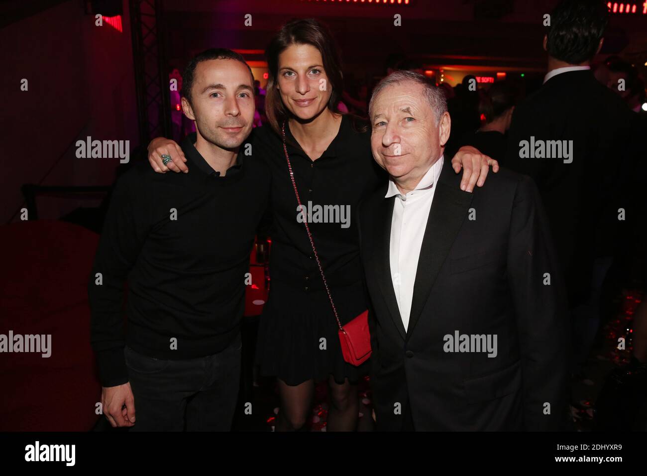 Jean Todt, Nicolas Todt et son épouse assistent après le lancement du E