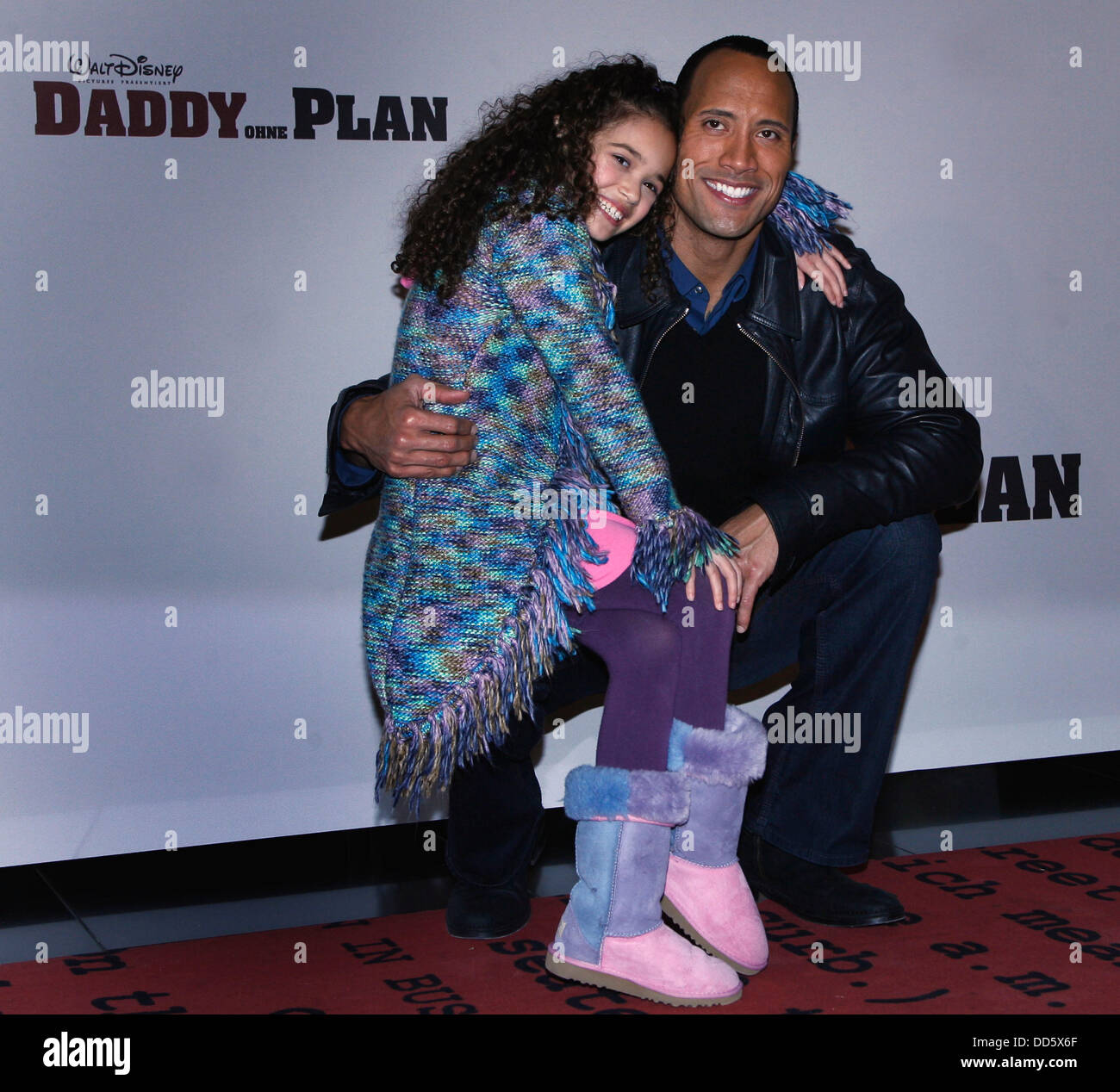 Dwayne The Rock Johnson et Madison Pettis au photocall du film 'Le Plan