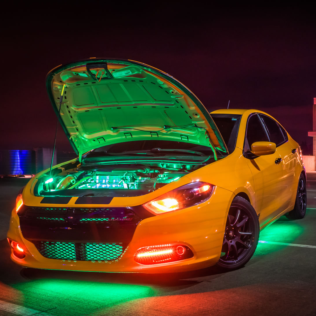 Doxmall LED Car Underglow Neon Accent Strip by App Control Underbody