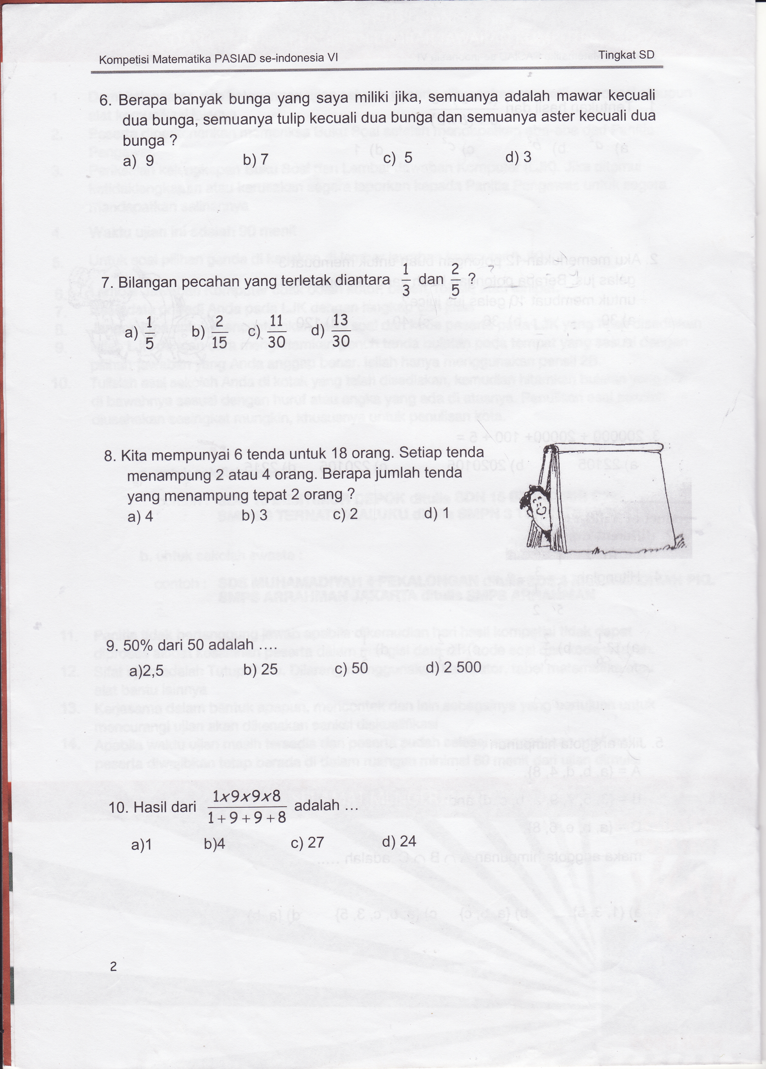 Materi Olimpiade Matematika Sd Kelas 1