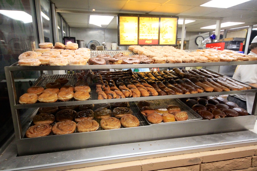 The Donut Man in Glendora Fresh Strawberry & Peach Donuts California