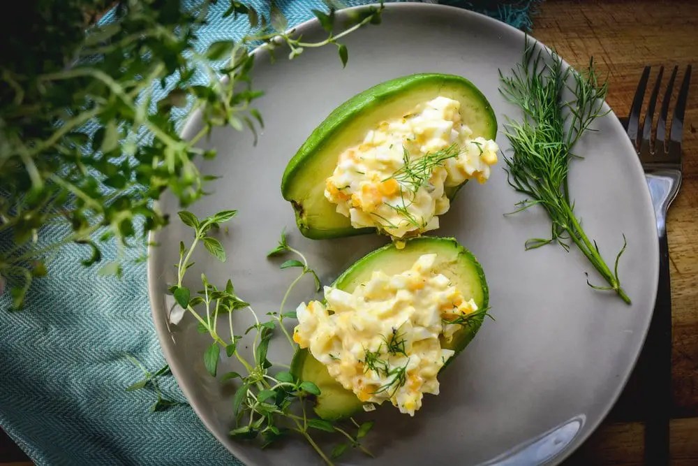 Egg Salad Avoado Boats