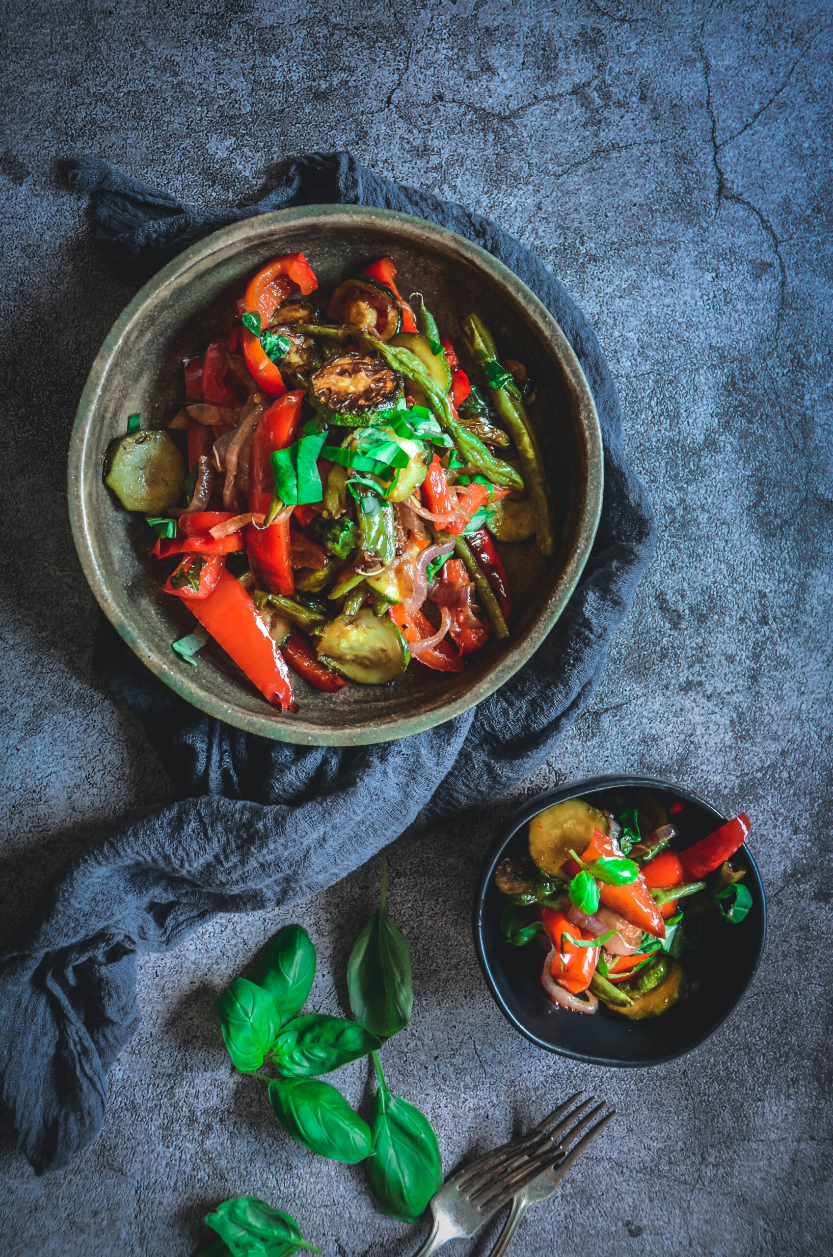 Grilled Vegetables with Balsamic and Basil