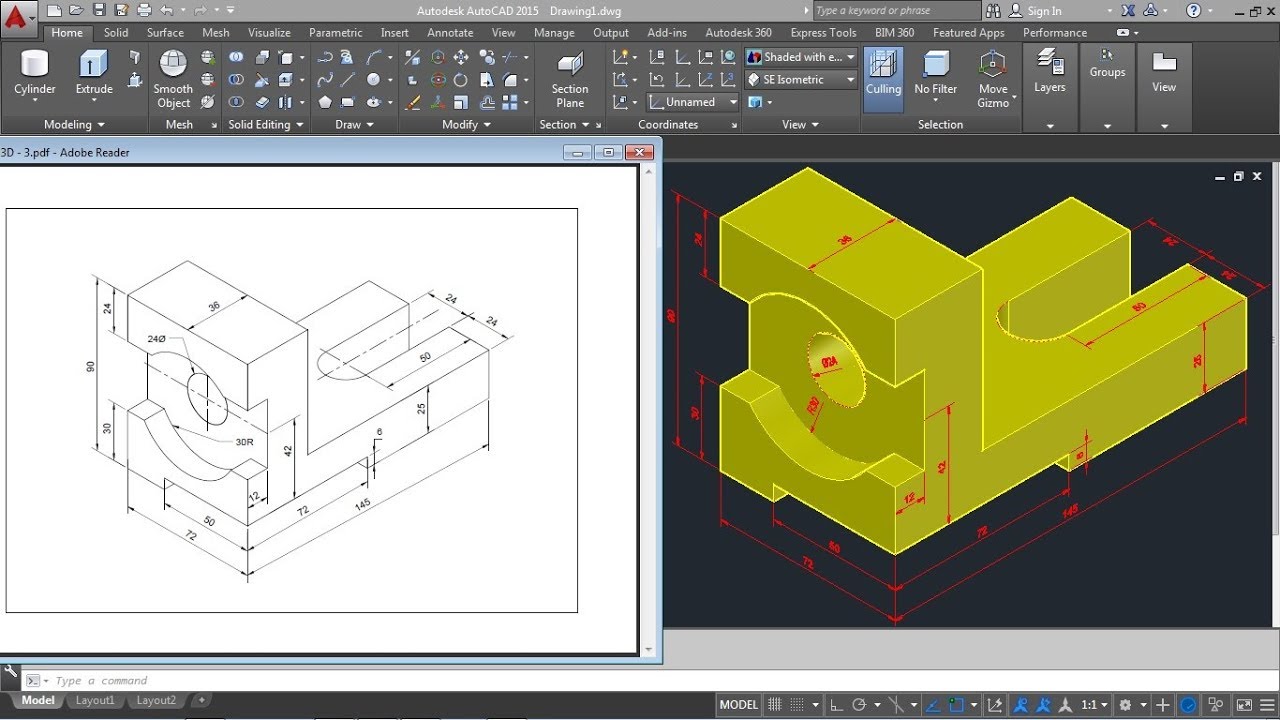 Autocad 3d Drawing caresoft