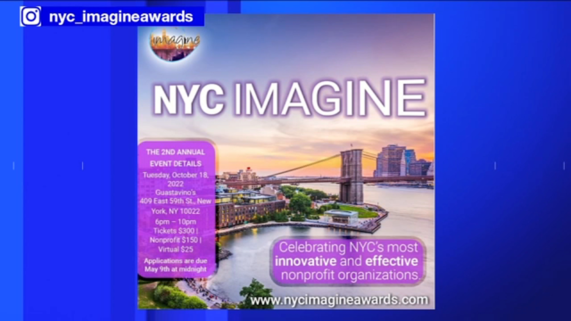 How to apply for the New York City Imagine Awards, an event that helps