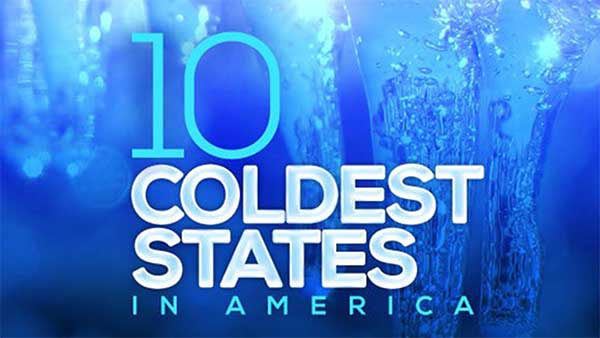 10 coldest states in the USA ABC13 Houston