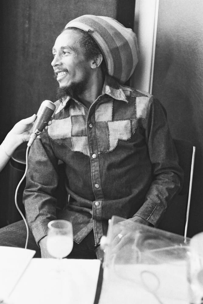 Bob Marley interview in 1980 Photographic print for sale