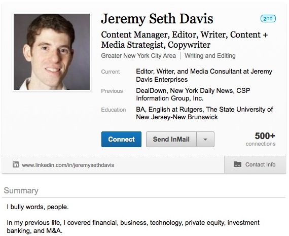 Does Clever Or Cute Work On LinkedIn Profiles? Business