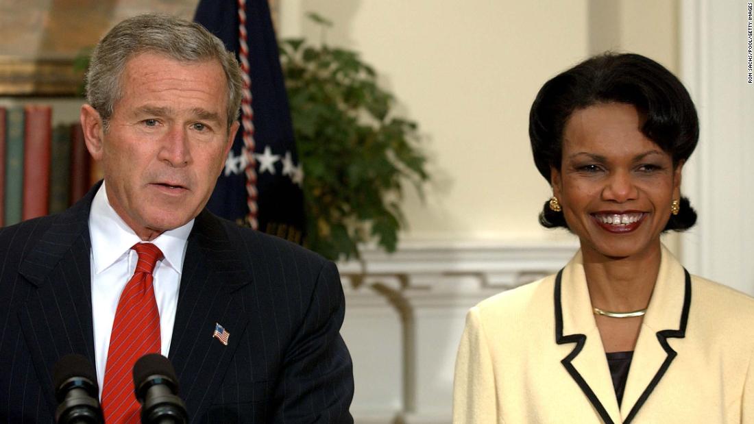 W. Bush says he wrote in Condoleezza Rice for president in 2020