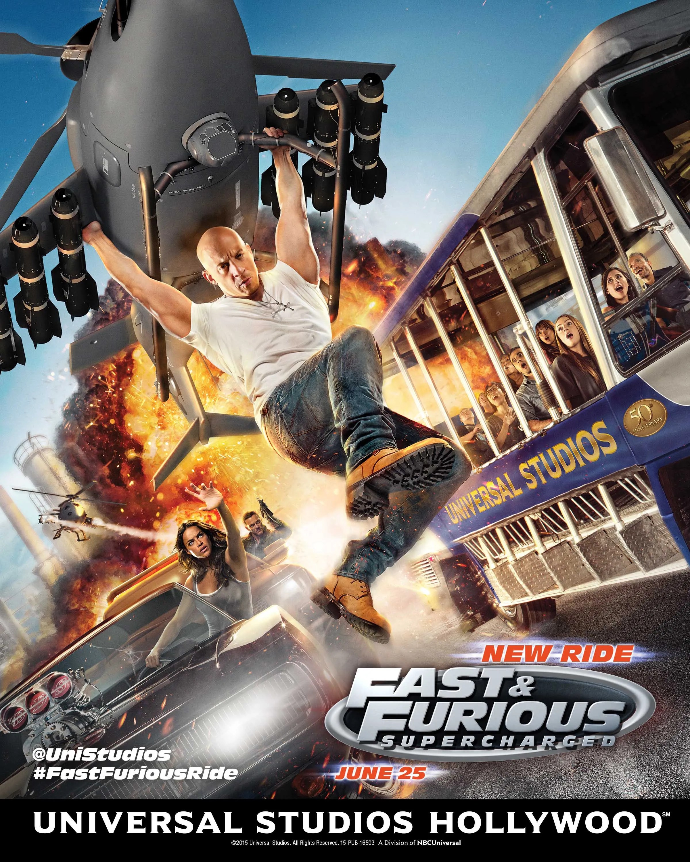 Fast & Furious Ride Video Shows Vin Diesel Manhandling a Plane Collider