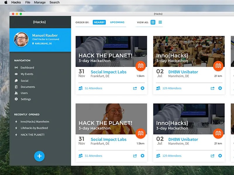 Desktop App UI by Andreas Wissel on Dribbble