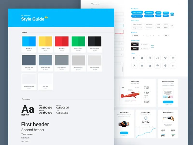 UI Style Guide by Michael Korwin on Dribbble