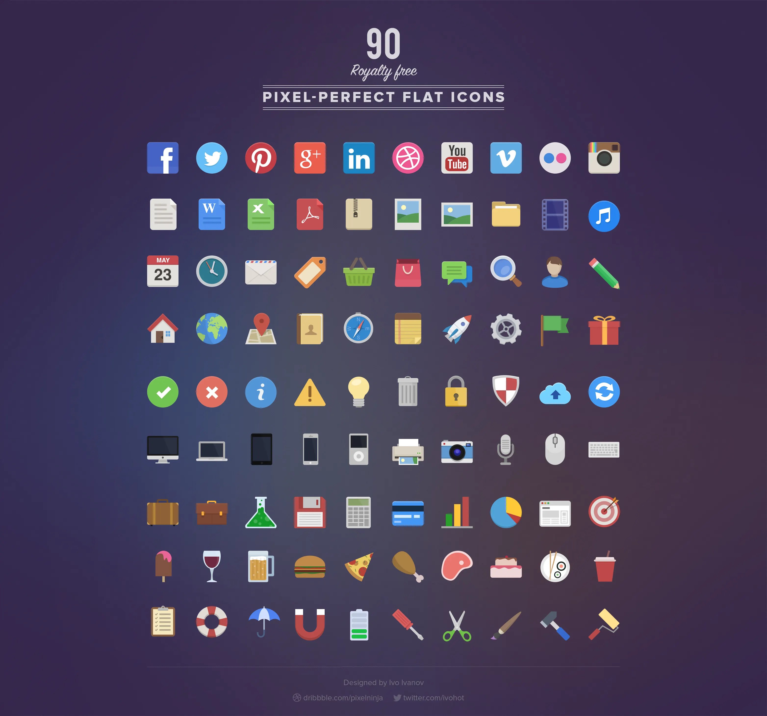 Ivo Ivanov / Projects / Flat UI Kit Dribbble