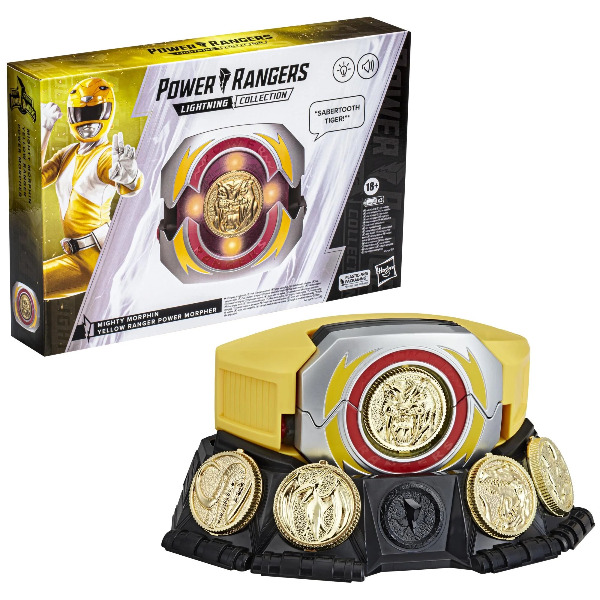 Hasbro Power Rangers Lightning Collection Mighty Morphin Yellow Ranger