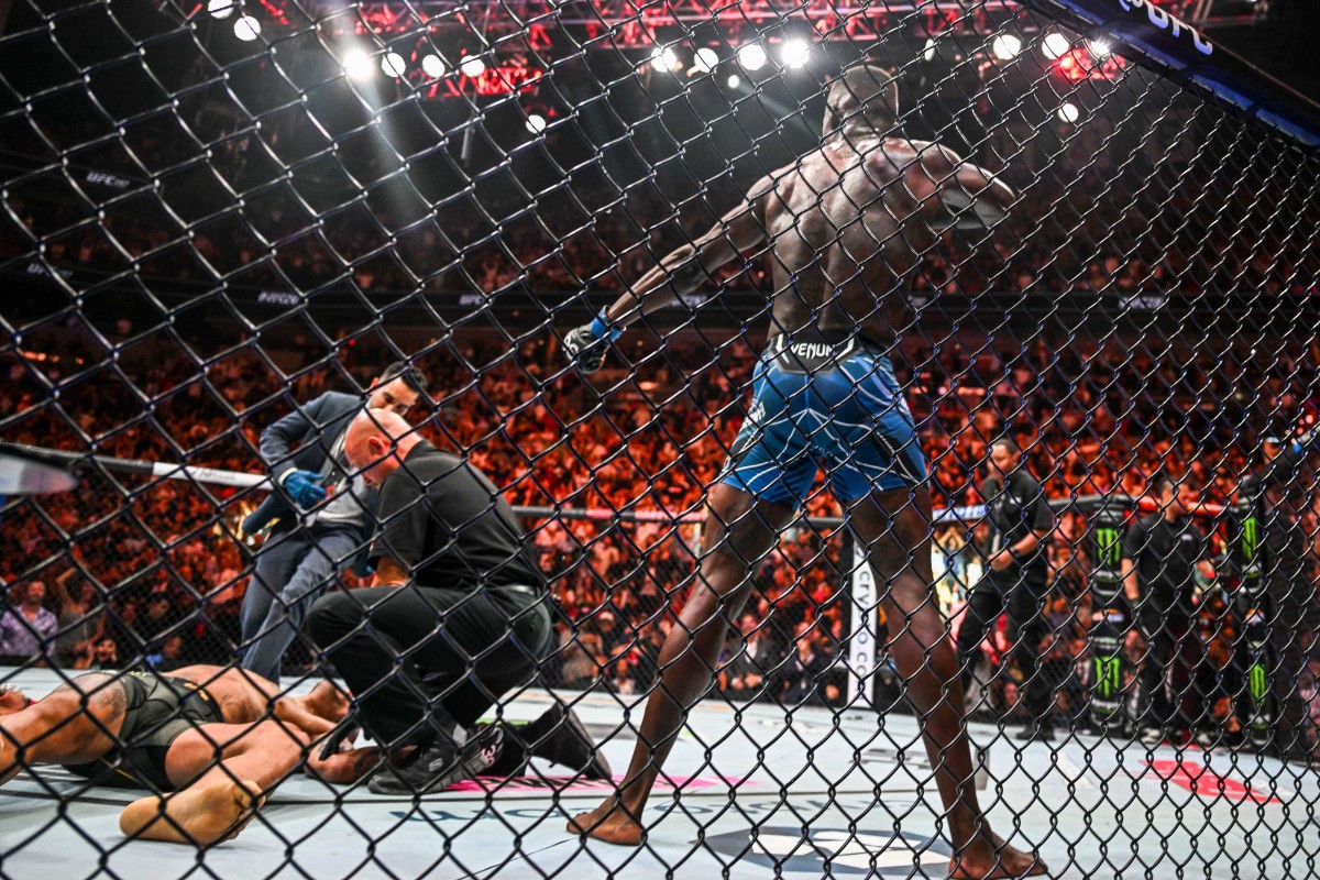 UFC 287 Israel Adesanya revels in stunning KO of Alex Pereira, mocks