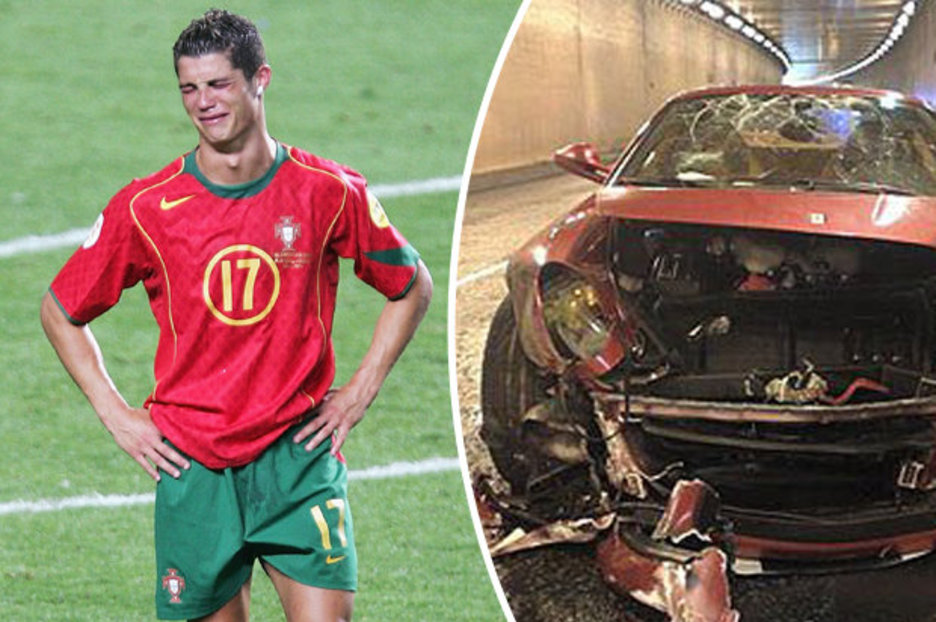 Cristiano Ronaldo 'dead' That car crash that almost killed off